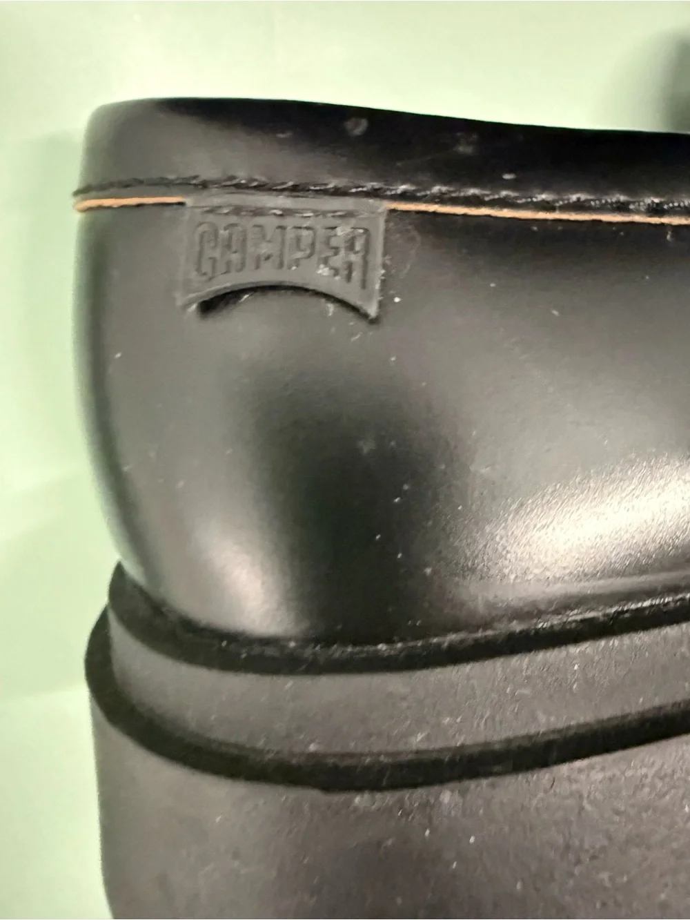 Camper Walden Black Leather Loafers - Picture 9 of 13